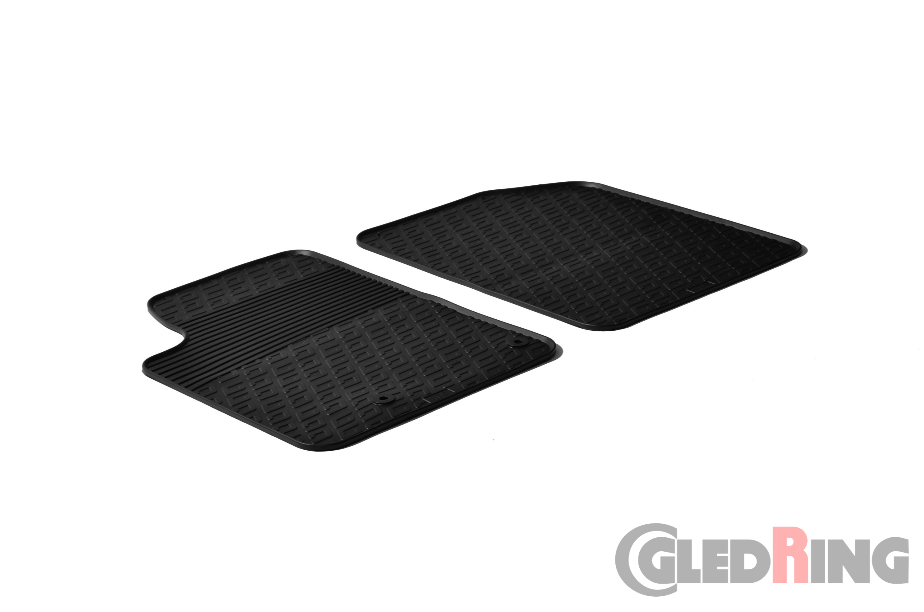 Original Gledring Passform Fußmatten Gummimatten 2 Tlg.-Fixing - Peugeot Partner Cargo 2002 -2007